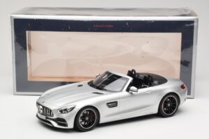 Mercedes AMG GT C Roadster R190 Stříbrný Norev 1:18 183453 Kov – obrázek 6 z 6