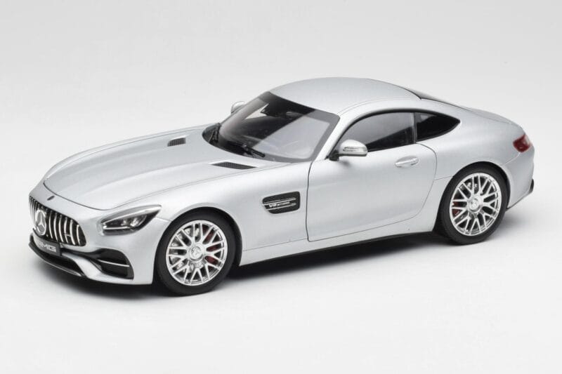 Mercedes AMG GT S C190 Designo Iridium Stříbrný Magno Norev 1:18 B66960485 Kov