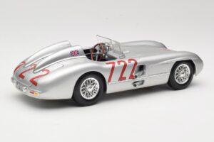 Mercedes 300 SLR W196S #722 S. Moss / D. Jenkinson Mille Miglia Winner 1955 Maisto 1:18 536887 Kov – obrázek 3 z 8