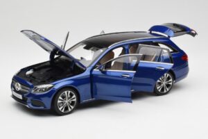 Mercedes C-Class S205 T-Modell Brilliant Modrý Metalíza Norev 1:18 B66960257 Kov – obrázek 2 z 8