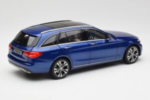Mercedes C-Class S205 T-Modell Brilliant Modrý Metalíza Norev 1:18 B66960257 Kov – obrázek 3 z 8