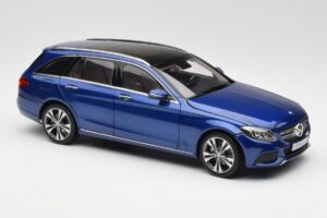 Mercedes C-Class S205 T-Modell Brilliant Modrý Metalíza Norev 1:18 B66960257 Kov – obrázek 6 z 8