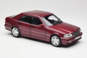 Mercedes AMG C36 W202 Almandine Červený Norev 1:18 B66040706 Kov – obrázek 6 z 8