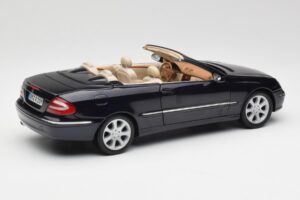 Mercedes CLK 500 W209 Kabriolet Tmavě Modrý Metalíza Kyosho 1:18 B66962174 Kov – obrázek 4 z 9