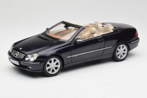 Mercedes CLK 500 W209 Kabriolet Tmavě Modrý Metalíza Kyosho 1:18 B66962174 Kov