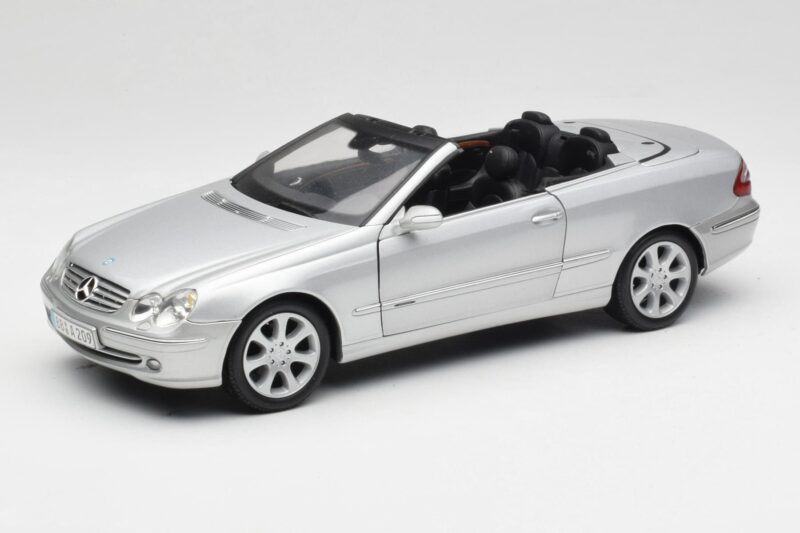 Mercedes CLK 500 Kabriolet Elegance A209 Stříbrný Kyosho 1:18 B66962172 Kov