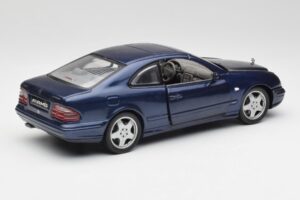 Mercedes CLK 55 AMG C209 Modrý Metalický Anson 1:18 30343 Kov – obrázek 3 z 8
