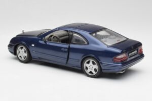 Mercedes CLK 55 AMG C209 Modrý Metalický Anson 1:18 30343 Kov – obrázek 7 z 8
