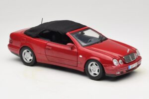 Mercedes CLK A208 Kabriolet Červený Anson 1:18 30338 Kov – obrázek 6 z 8