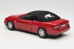 Mercedes CLK A208 Kabriolet Červený Anson 1:18 30338 Kov – obrázek 7 z 8