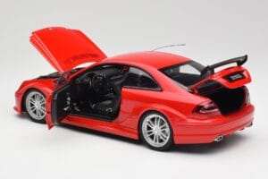 Mercedes CLK DTM AMG C209 Mars Červený Kyosho 1:18 08461R Kov – obrázek 5 z 8