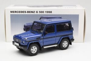 Mercedes G500 W463 SWB Modrý AUTOart 1:18 76114 Kov – obrázek 8 z 8