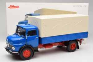 Mercedes L911 Modrý Schuco 1:18 450044800 Kov – obrázek 8 z 8