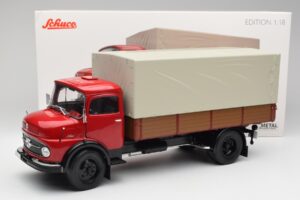 Mercedes L 911 Červený Schuco 1:18 450016400 Kov – obrázek 8 z 8