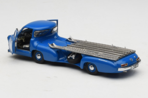 Mercedes Renntransporter Blue Wonder CMC 1:43 M-036K Kov – obrázek 5 z 8