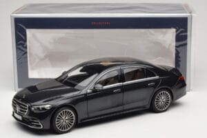 Mercedes S-Class W223 AMG Line Anthracite Blue Norev 1:18 183800 Kov – obrázek 8 z 8