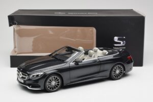 Mercedes S-Class Kabriolet A217 Magnetite Černý Metalíza Norev 1:18 B66960354 Kov – obrázek 8 z 8