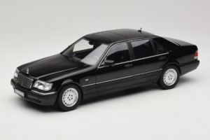Mercedes S-Class W140 S600 Obsidian Black Metallic Norev 1:18 183045 Kov
