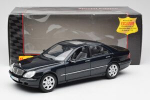 Mercedes S-Class W220 Modrý Maisto 1:18 56051 Kov – obrázek 8 z 8