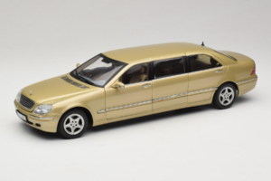 Mercedes S-Class W220 Pullman Gold Metallic Sun Star 1:18 4113 Kov