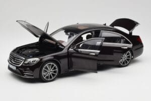 Mercedes S-Class W222 AMG Line Ruby Černý Metallic Norev 1:18 183483 Kov – obrázek 2 z 8