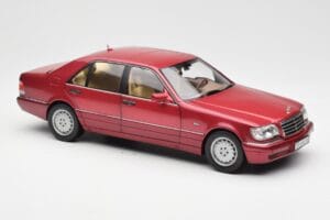 Mercedes S500 W140 Červený Metallic Norev 1:18 183579 Kov – obrázek 6 z 8