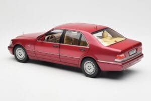 Mercedes S500 W140 Červený Metallic Norev 1:18 183579 Kov – obrázek 7 z 8