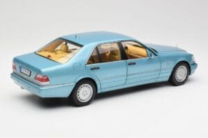 Mercedes S500 W140 Tyrkysový Metallic Norev 1:18 183561 Kov – obrázek 3 z 8