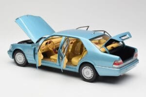 Mercedes S500 W140 Tyrkysový Metallic Norev 1:18 183561 Kov – obrázek 5 z 8