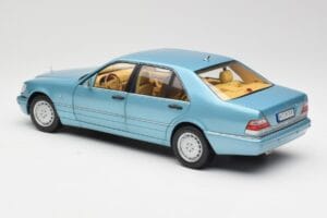 Mercedes S500 W140 Tyrkysový Metallic Norev 1:18 183561 Kov – obrázek 7 z 8