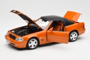 Mercedes SL 500 R129 Oranžový Metallic Norev 1:18 183752 Kov – obrázek 2 z 8