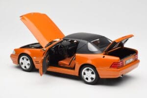 Mercedes SL 500 R129 Oranžový Metallic Norev 1:18 183752 Kov – obrázek 5 z 8