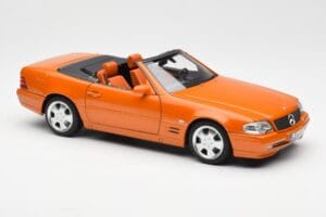 Mercedes SL 500 R129 Oranžový Metallic Norev 1:18 183752 Kov – obrázek 6 z 8
