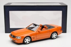 Mercedes SL 500 R129 Oranžový Metallic Norev 1:18 183752 Kov – obrázek 8 z 8