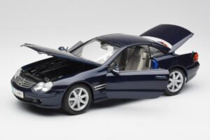 Mercedes SL 500 R230 Modrý Maisto 1:18 B66962126 Kov – obrázek 2 z 8