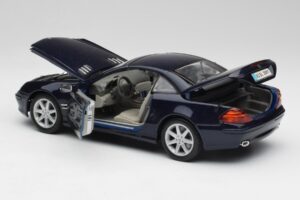 Mercedes SL 500 R230 Modrý Maisto 1:18 B66962126 Kov – obrázek 5 z 8