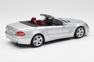 Mercedes SL 500 R230 Kabriolet Iridium Stříbrný Minichamps 1:18 B66962388 Kov – obrázek 3 z 8