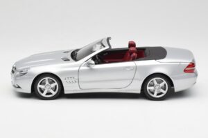 Mercedes SL 500 R230 Kabriolet Iridium Stříbrný Minichamps 1:18 B66962388 Kov – obrázek 4 z 8