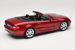 Mercedes SL 500 R230 Red Metallic Limitovaná Edice Norev 1:18 183841 Kov – obrázek 3 z 8