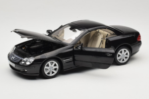 Mercedes SL R129 Černý Minichamps 1:18 B66962171 Kov – obrázek 3 z 11