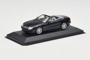 Mercedes SL500 R129 Dark Blue Metallic Minichamps 1:43 SL001 Kov – obrázek 2 z 4