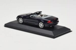 Mercedes SL500 R129 Dark Blue Metallic Minichamps 1:43 SL001 Kov – obrázek 3 z 4