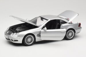 Mercedes SL55 AMG R230 Stříbrný Maisto 1:18 36894 Kov – obrázek 2 z 8