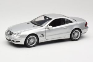 Mercedes SL55 AMG R230 Stříbrný Maisto 1:18 36894 Kov