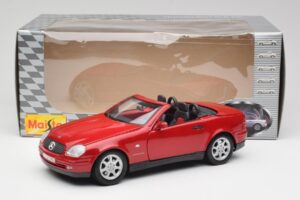 Mercedes SLK 230 R170 Červený Maisto 1:18 56023 Kov – obrázek 9 z 9