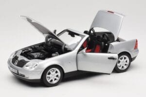 Mercedes SLK R170 Brilliant Silver Norev 1:18 183020 Kov – obrázek 2 z 9