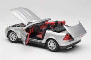 Mercedes SLK R170 Roadster Stříbrný Maisto 1:18 31674 Kov – obrázek 7 z 9