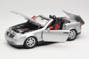 Mercedes SLK R170 Roadster Stříbrný Maisto 1:18 31674 Kov – obrázek 8 z 9