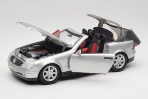 Mercedes SLK R170 Roadster Stříbrný Maisto 1:18 31674 Kov – obrázek 9 z 9