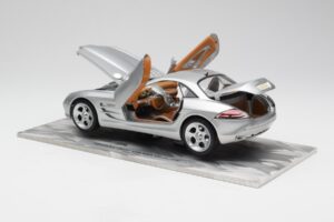 Mercedes SLR Vision Stříbrný Limitovaná Edice S Hliníkovým Podstavcem Bburago 1:18 B66962102 Kov – obrázek 5 z 8
